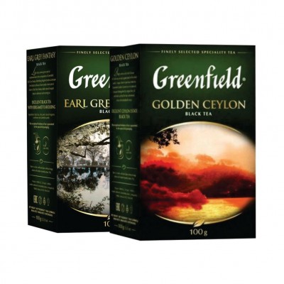 Чай GREENFIELD черный Golden Ceylon листовой, 100г